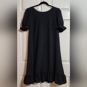 NWT Casual Puff Sleeve Black Dress